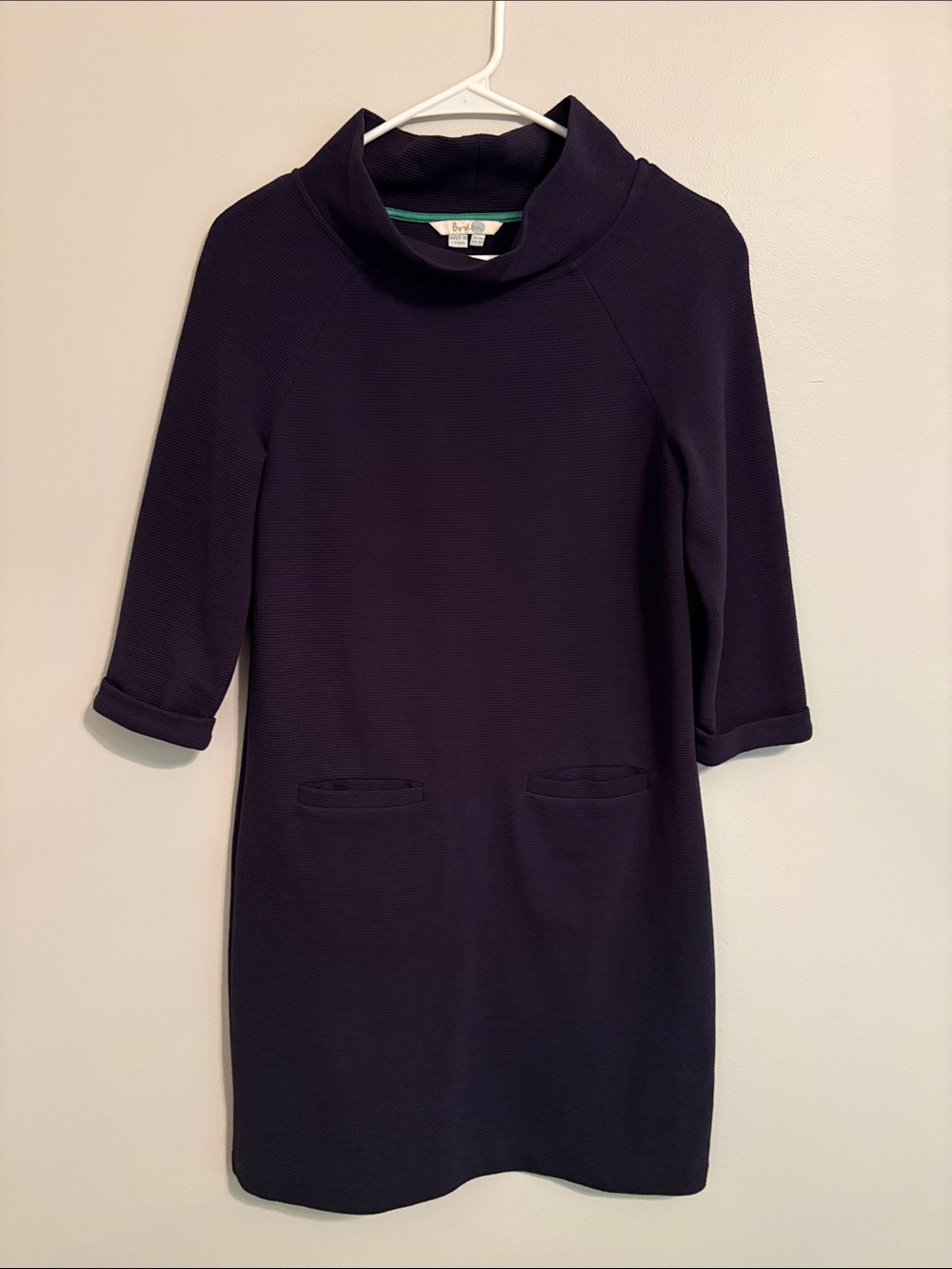 Boden Ottoman Dress in Navy
